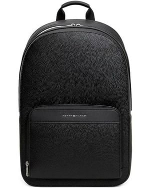 Tommy Hilfiger Rucksack Mit Metallischem Logo - Schwarz