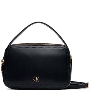 Calvin Klein Borsa A Tracolla A Forma Di Macchina Fotografica Con Logo Monogramma - Nero