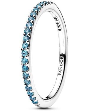 PANDORA Aquamarin-Funkelnder Bandring 192999C03 - Blau