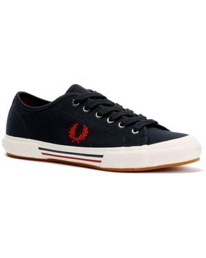 Fred Perry Vintage-Tennisschuh - Blau