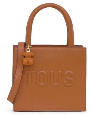 Tous Borsa Mini Cubo Brenda Color Cammello - Marrone