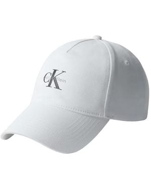 Calvin Klein Cappello Da Baseball Con Stampa Monologo - Grigio