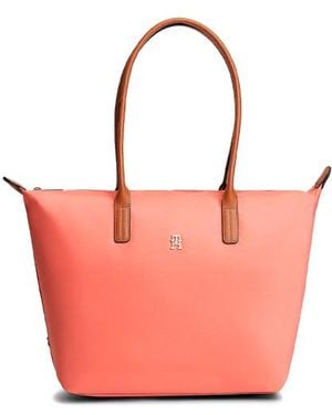 Tommy Hilfiger Borsa Tote Con Monogramma Th - Rosa