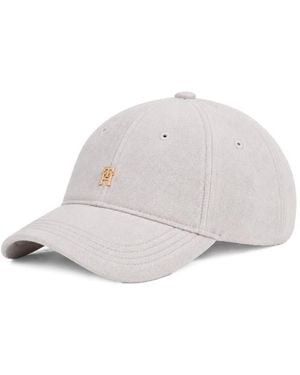Tommy Hilfiger Cappellino Da Baseball Con Monogramma Th - Bianco