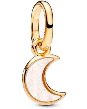 PANDORA Ciondolo Mini A Forma Di Mezzaluna Bianca 764614C01 - Metallizzato