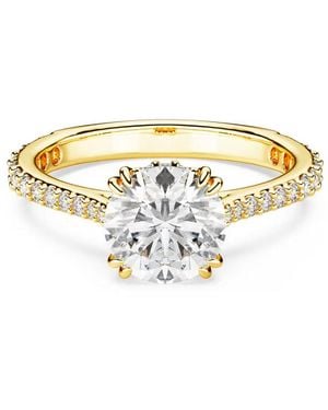 Swarovski Anillo 5642617 T52 Stilla:Ring Rnd M /Gos - Mettallic