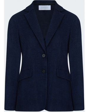 Harris Wharf London Hacking Jacket - Blue