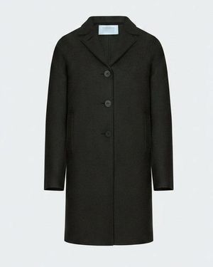 Harris Wharf London Boxy Coat - Black
