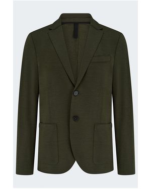 Harris Wharf London 2 Button Merino Jacket - Green