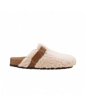 Shepherd of Sweden Size 37 Creme Sheepskin Roma Slippers 40 Eu - Pink