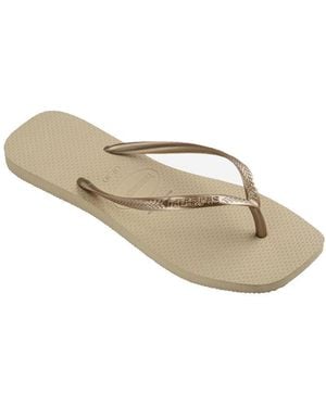 Havaianas Slim Square Flip Flops - Brown