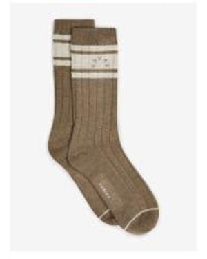 Varley Malissa plush wi rock sock col: taupe marl, tamaño: os - Multicolor