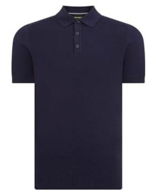 Remus Uomo Polo punto texturizado - Azul