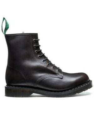 Solovair Derby Boot 8 Eye - Black