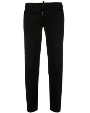 DSquared² Icon Skinny Cropped Jeans 38 - Black