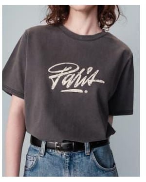 Grace & Mila T-Shirt De Message De Nuit - Gris