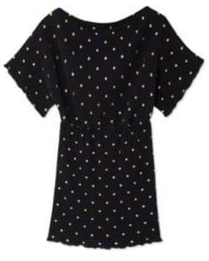 Never Fully Dressed Size 14 Mini Tilly Gold Fleck Dress - Black