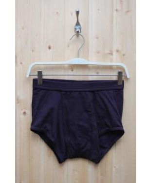 The White Briefs Elm navy - Blau