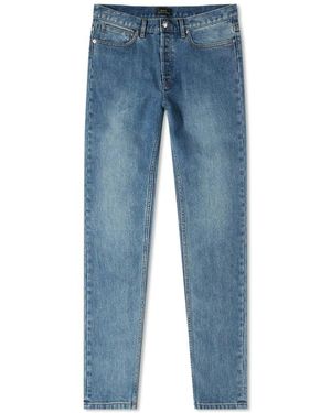 A.P.C. Petit New Standard Japanese Denim Slim Leg Jeans - Blue