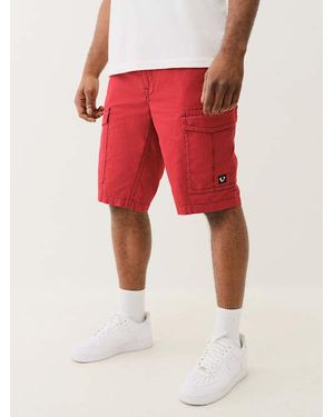TRUE RELIGION Ripstop Cargo Short - Red