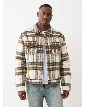 True Religion Western Flannel Jacket - Natural