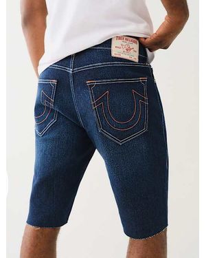 TRUE RELIGION Ricky Frayed Short - Blue