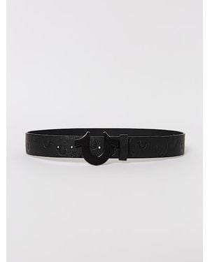 True Religion Embossed Horseshoe Buckle Belt - Multicolor