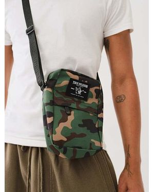 True Religion Camo Print Crossbody Bag - Green