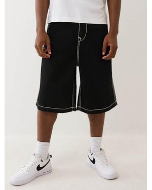 TRUE RELIGION Mikey Super T Baggy Af Shorts - Black