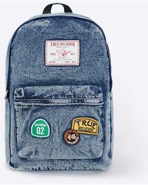 TRUE RELIGION Multi-patch Backpack - Blue