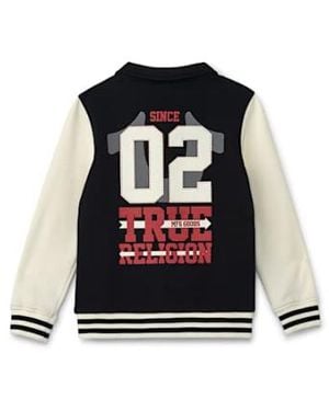 TRUE RELIGION Boys Varsity Jacket - Black