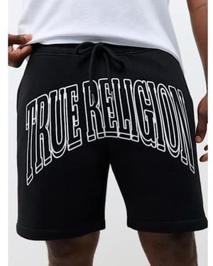 TRUE RELIGION Groovy Horseshoe Fleece Short - Black