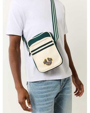 True Religion Collegiate Sling Bag - White