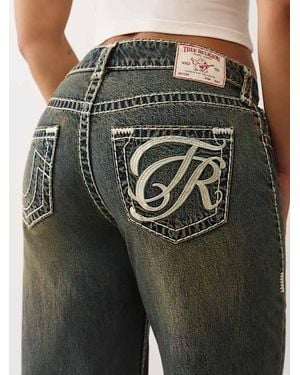 True Religion Bobbi Super T Baggy Jean - Green