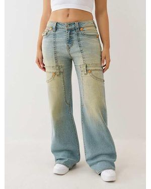 True Religion Bobbi Big T Carpetner Baggy Jean - Green