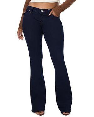 TRUE RELIGION Joey Low Rise Flap Flare Jean - Blue