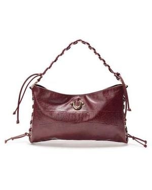 TRUE RELIGION Embossed Logo Handbag - Purple