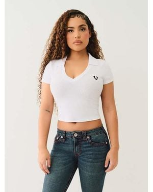 TRUE RELIGION Horseshoe Polo Baby T-shirt - White