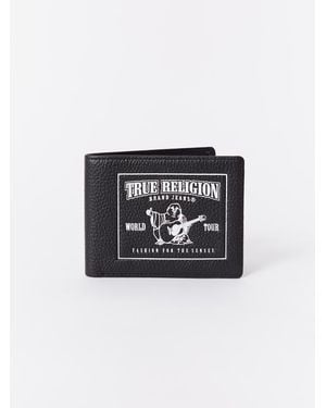 TRUE RELIGION Buddha Logo Wallet - Black