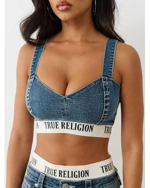 True Religion Denim Bra Top - Blue