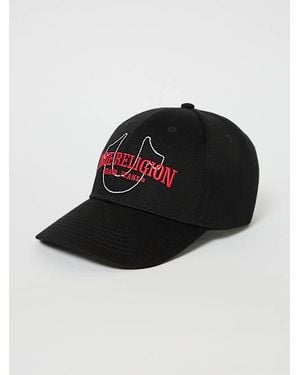 True Religion Embroidered Logo Baseball Hat - Black