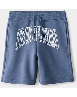 TRUE RELIGION Boys Groovy Arched Logo Short - Blue