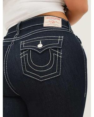 True Religion Plus Jennie Big T Curvy Skinny Jean - Blue
