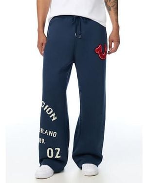 TRUE RELIGION Authentic Vintage Logo Baggy Sweatpant - Blue