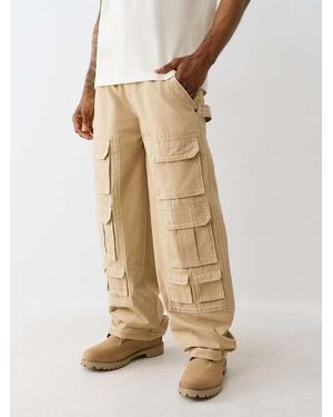 TRUE RELIGION Baggy Big T Utility Pant - Natural