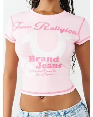 TRUE RELIGION Cap Sleeve Baby T-shirt - Pink