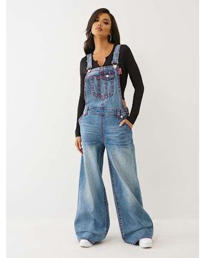 True Religion Denim Baggy Big T Overall - Blue