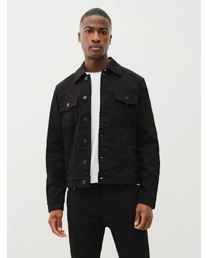 TRUE RELIGION Denim Trucker Jacket - Black