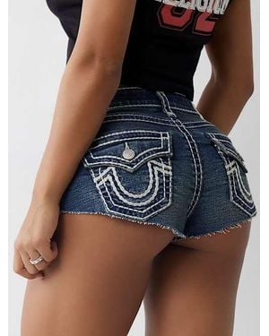 TRUE RELIGION Spicy Braided Super T Short - Blue