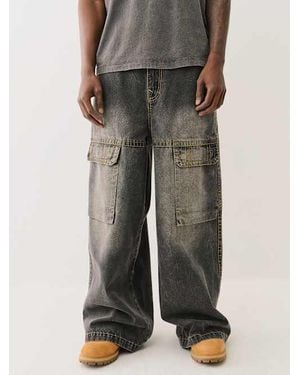 True Religion Mikey Baggy Af Big T Cargo Pant - Multicolor